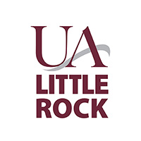 UALR logo featuring a flowing line that cuts through the 'a'.